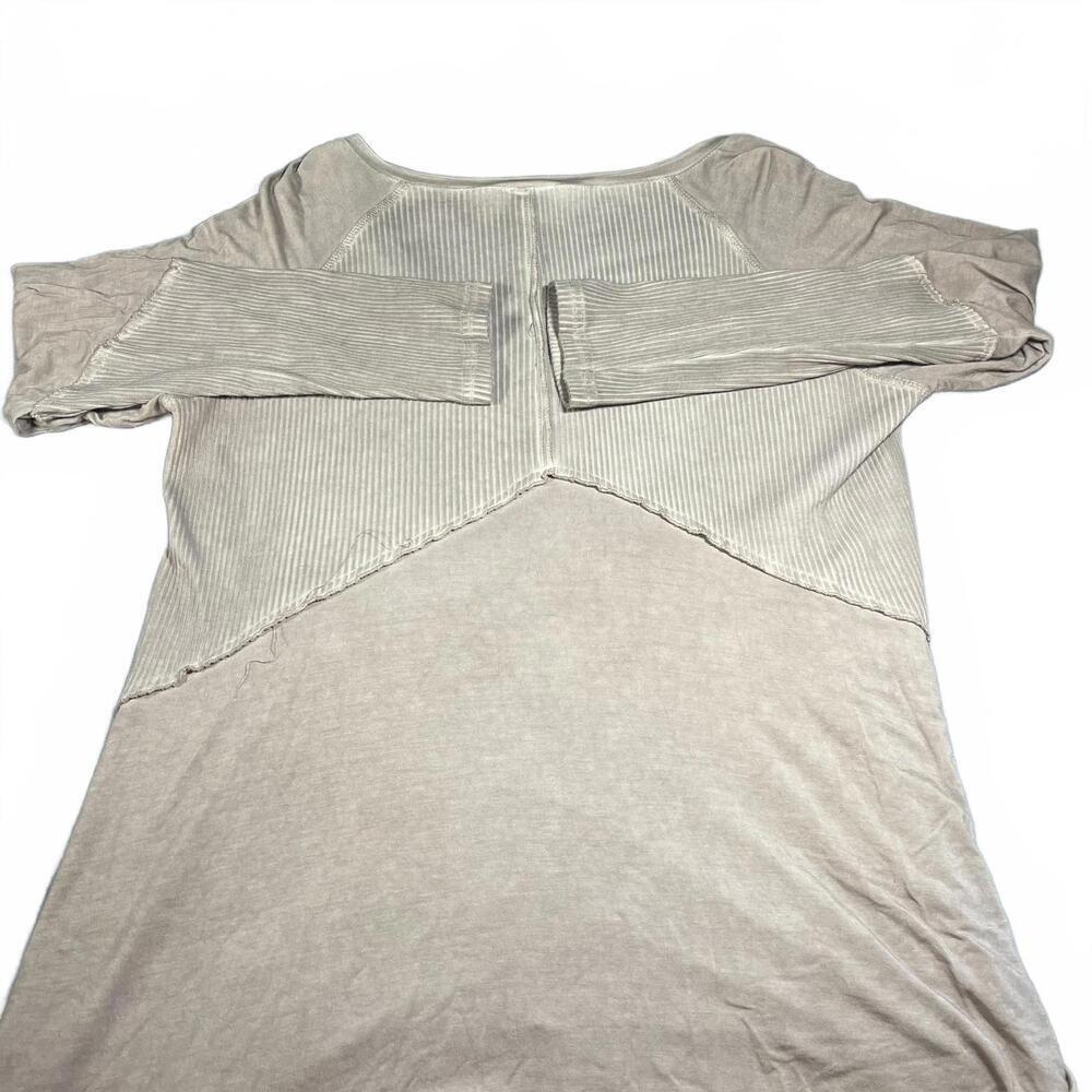 POL Clothing Ribbed Knit Woman’s Tunic Top V-Neck Rayon/spandex Blend POL Top - Picture 3 of 9